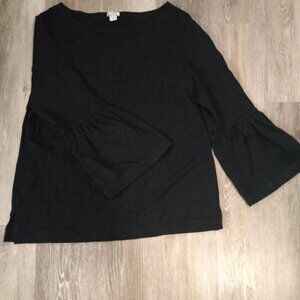 J Crew Bell Sleeve Top Large